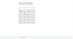 Desktop Screenshot of kalkulyator.net