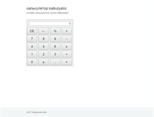 Tablet Screenshot of kalkulyator.net